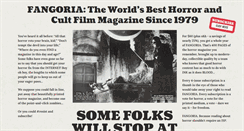 Desktop Screenshot of fangoria.com