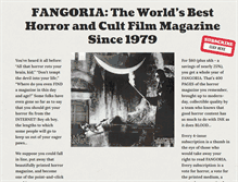 Tablet Screenshot of fangoria.com